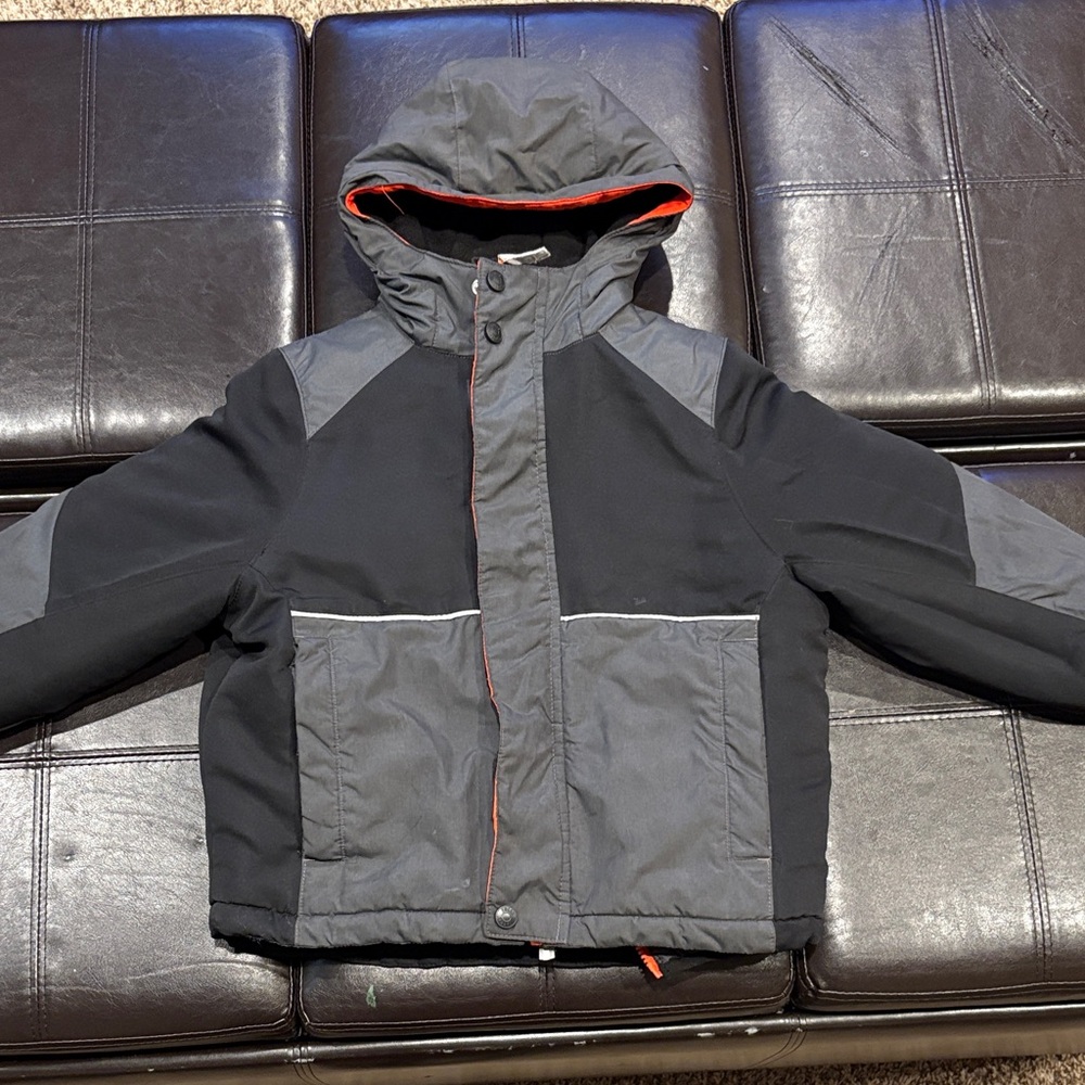 Stylish Kids Black and Gray Hooded Jacket